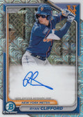 2024 Bowman Chrome Mega Box Prospect Autograph Mojo Refractor Baseball Trading Card I558