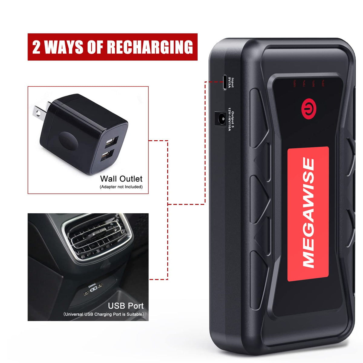 12V Jump Starter for 8.0L Gas/6.5L Diesel Engines K291266