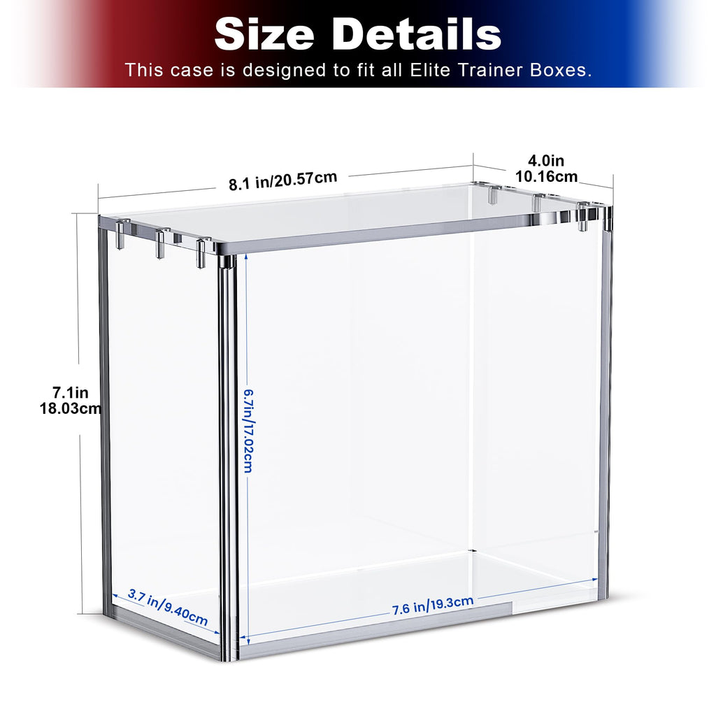 Clear Acrylic Display Boxes 3-Pack with Magnetic Lids J171