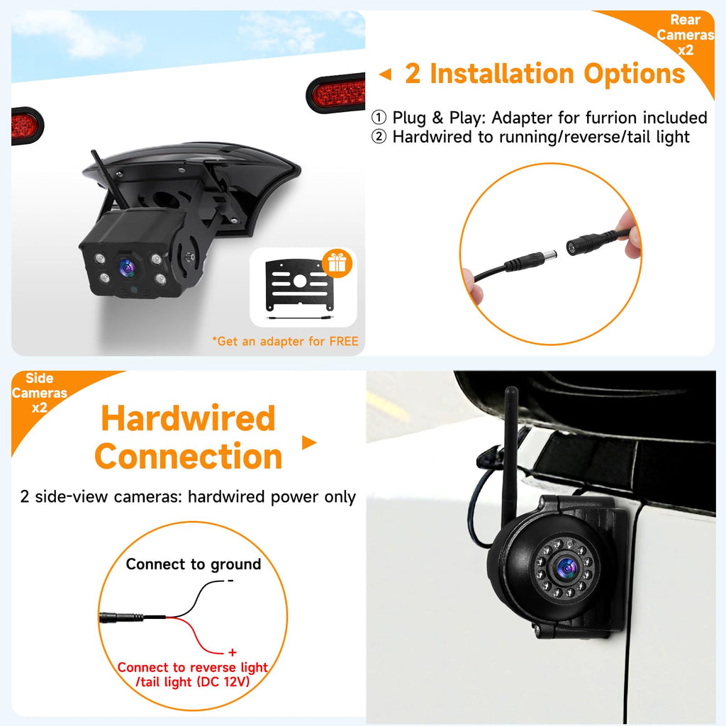 1080P Wireless RV Camera System with 7 Inch HD Monitor P897120