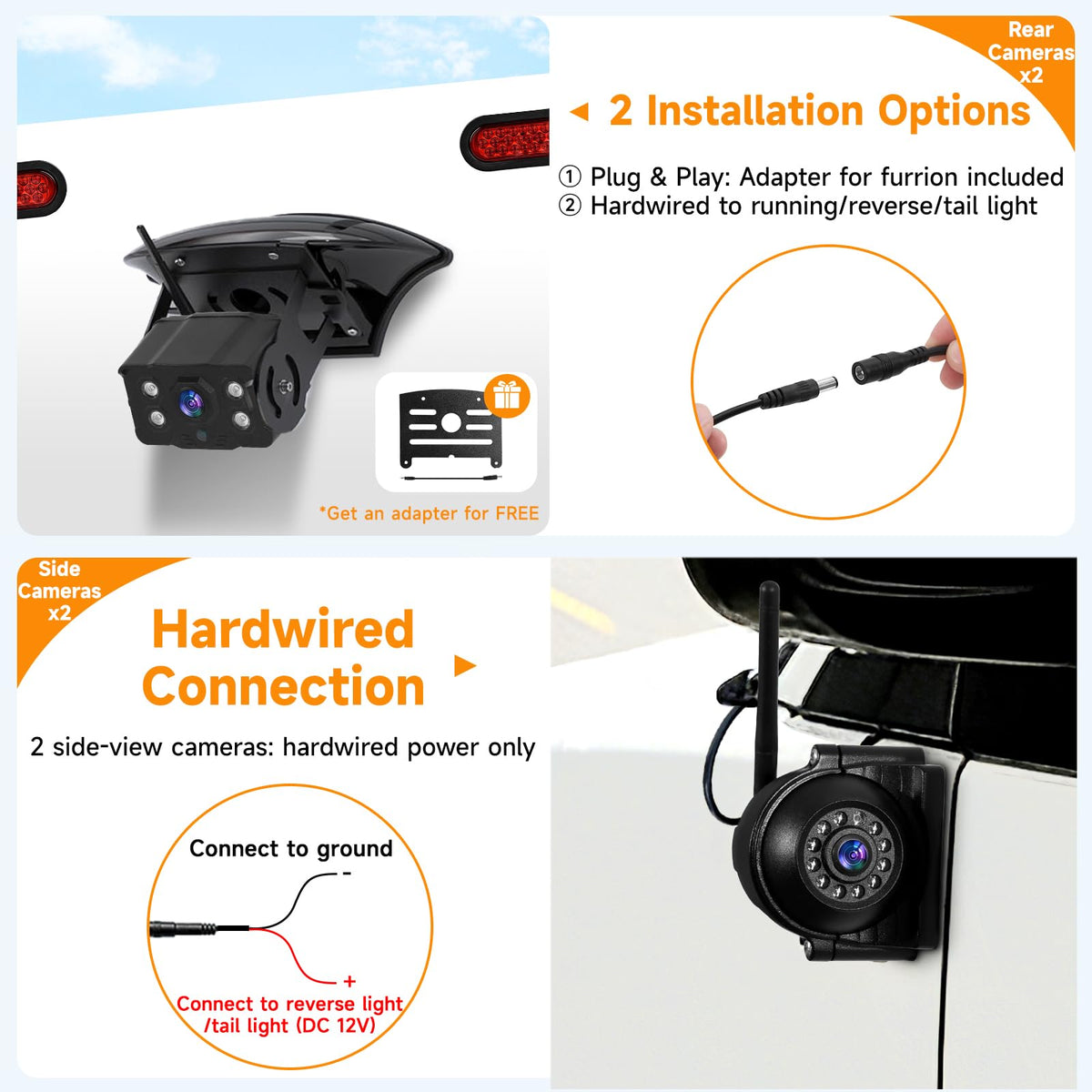 1080P Wireless RV Camera System with 7 Inch HD Monitor P897120