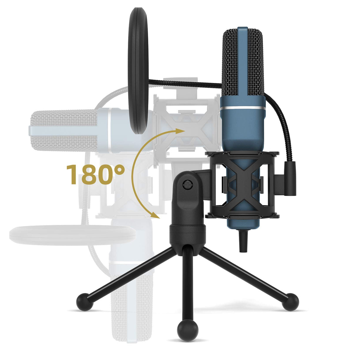 USB Microphone and Microphone Arm Stand C856