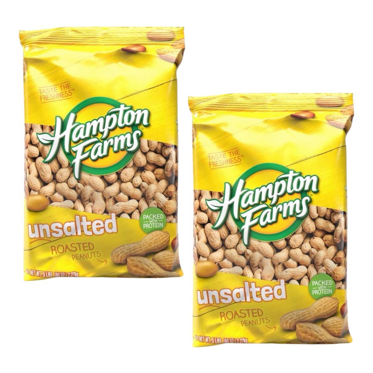 Unsalted In-Shell Peanuts 5 lb Bag Pack of 2 T5664