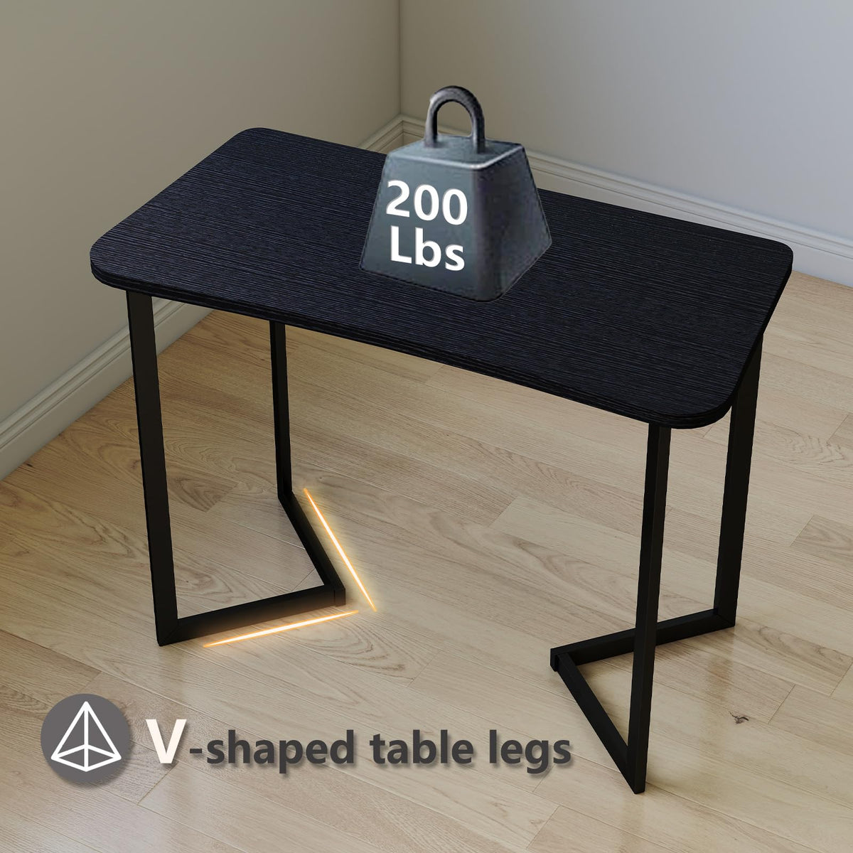 40 Inch Black Computer Desk D16724