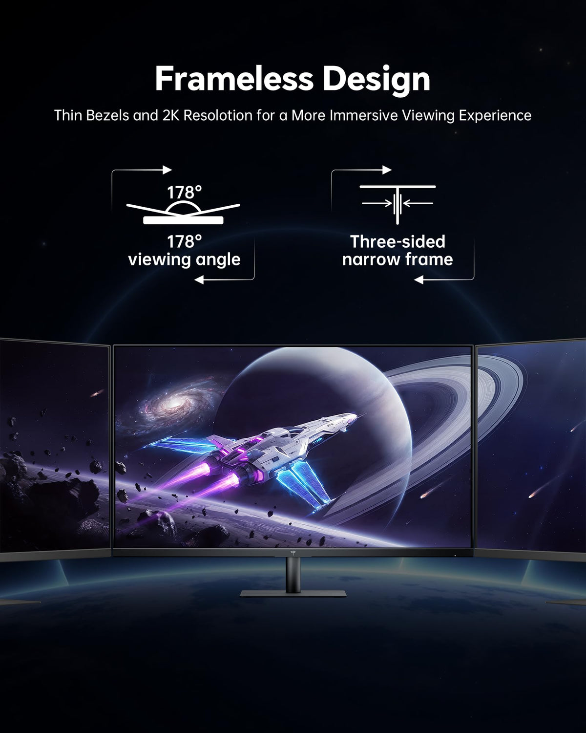32 Inch 2K IPS 1440p Monitor with HDR10 D373092