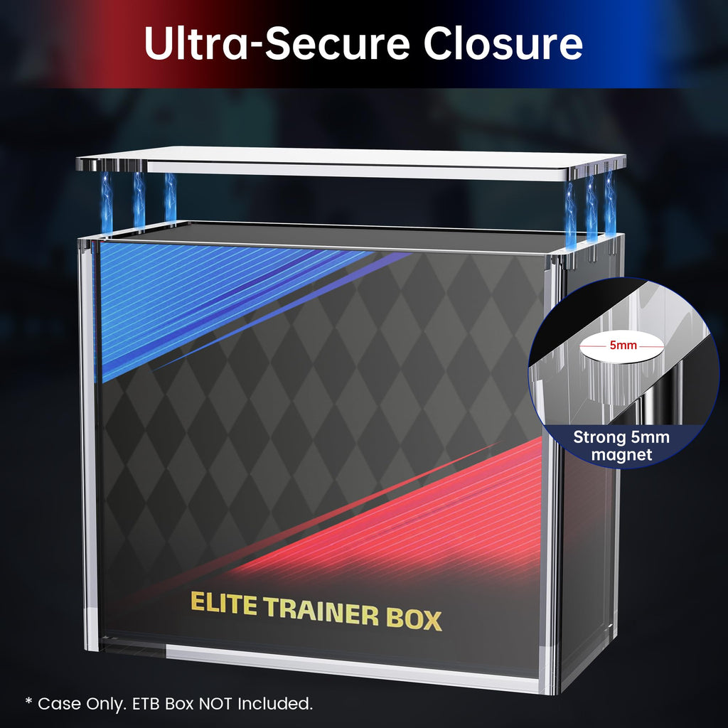 Clear Acrylic Display Boxes 3-Pack with Magnetic Lids J171