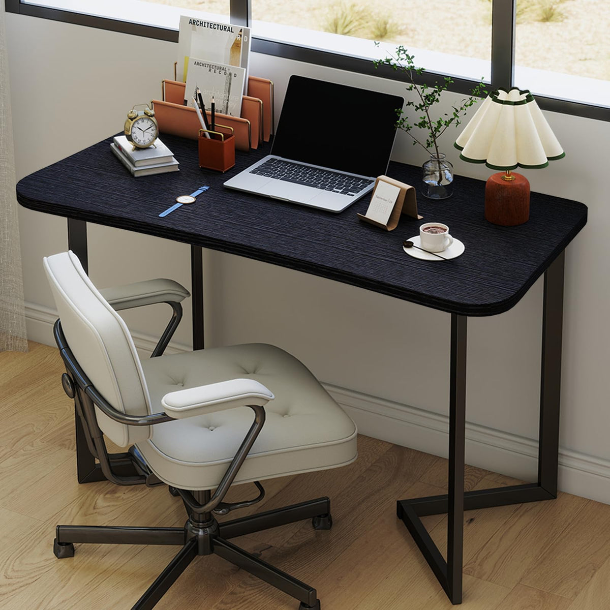 40 Inch Black Computer Desk D16724