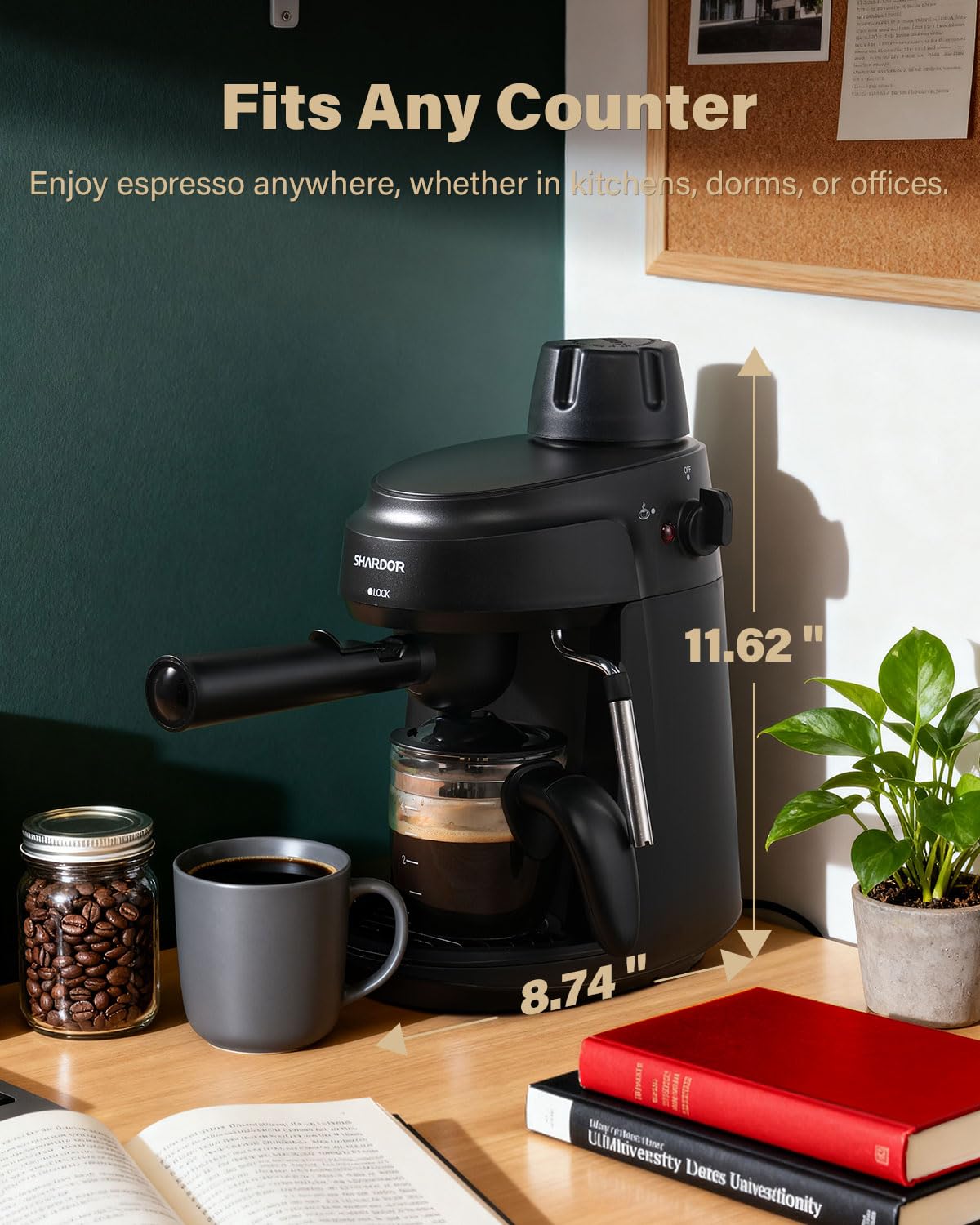 3.5 Bar Espresso Machine with Milk Frother C189039