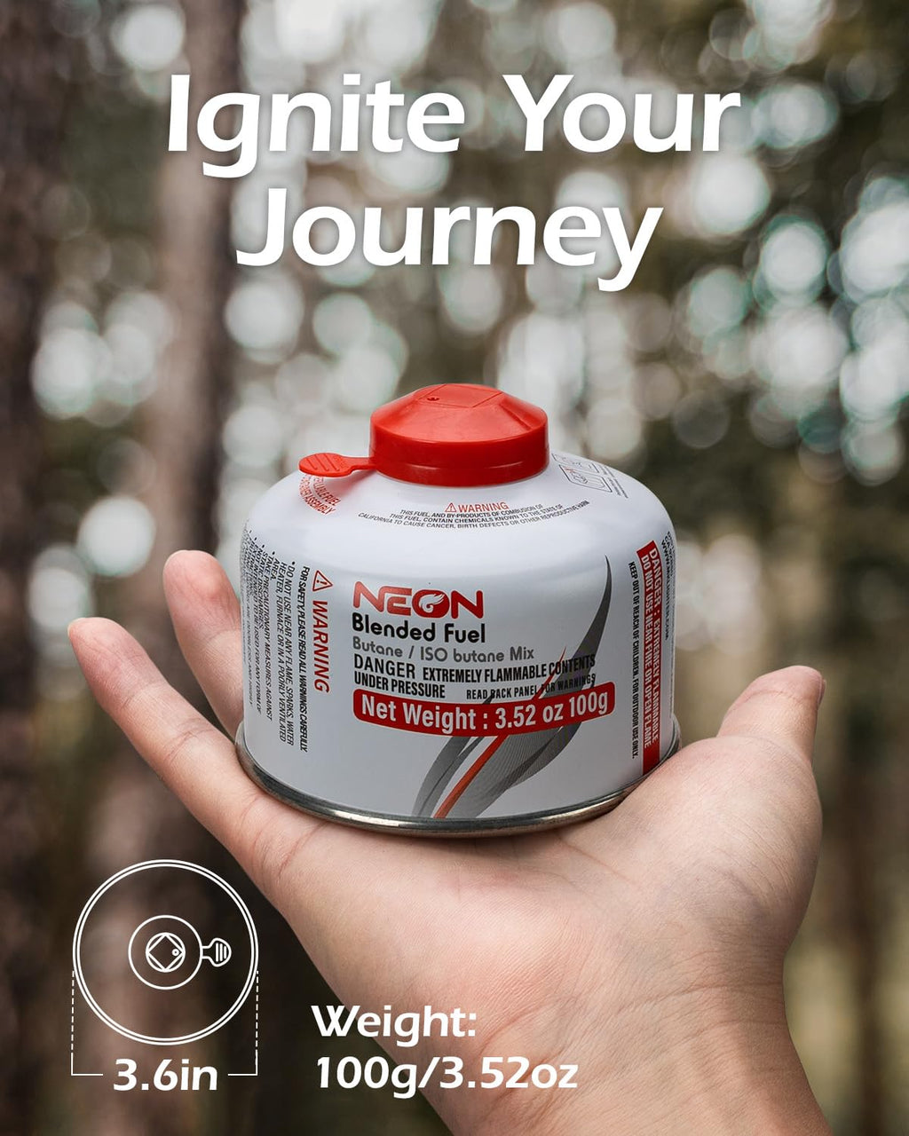 Isobutane Fuel Canister 100g Y44952