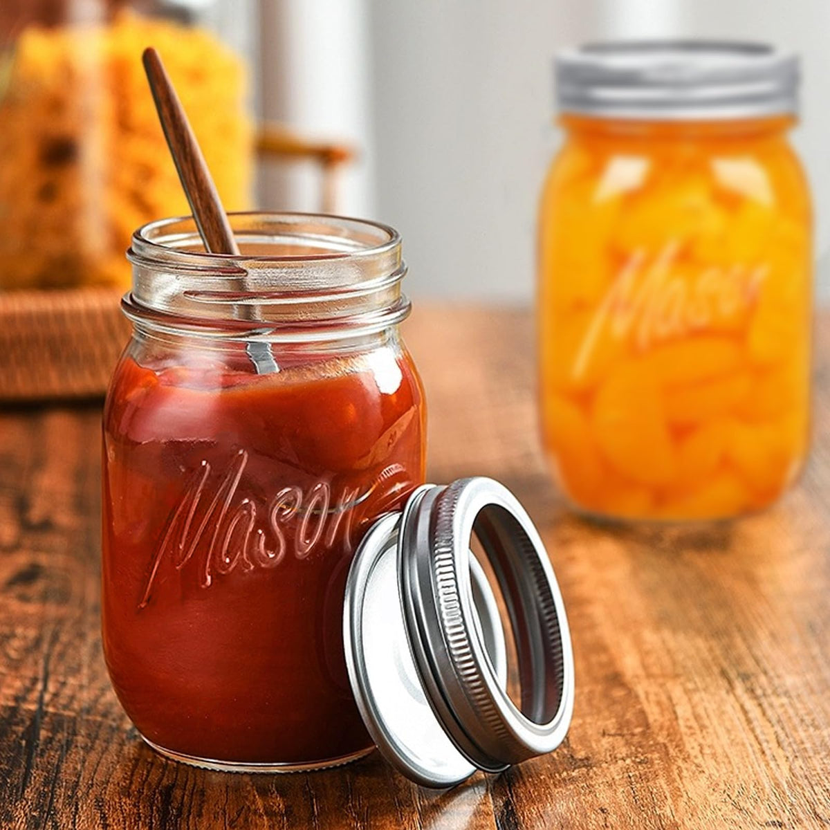 16 Oz 6 Pack Regular Mouth Mason Jars P300606