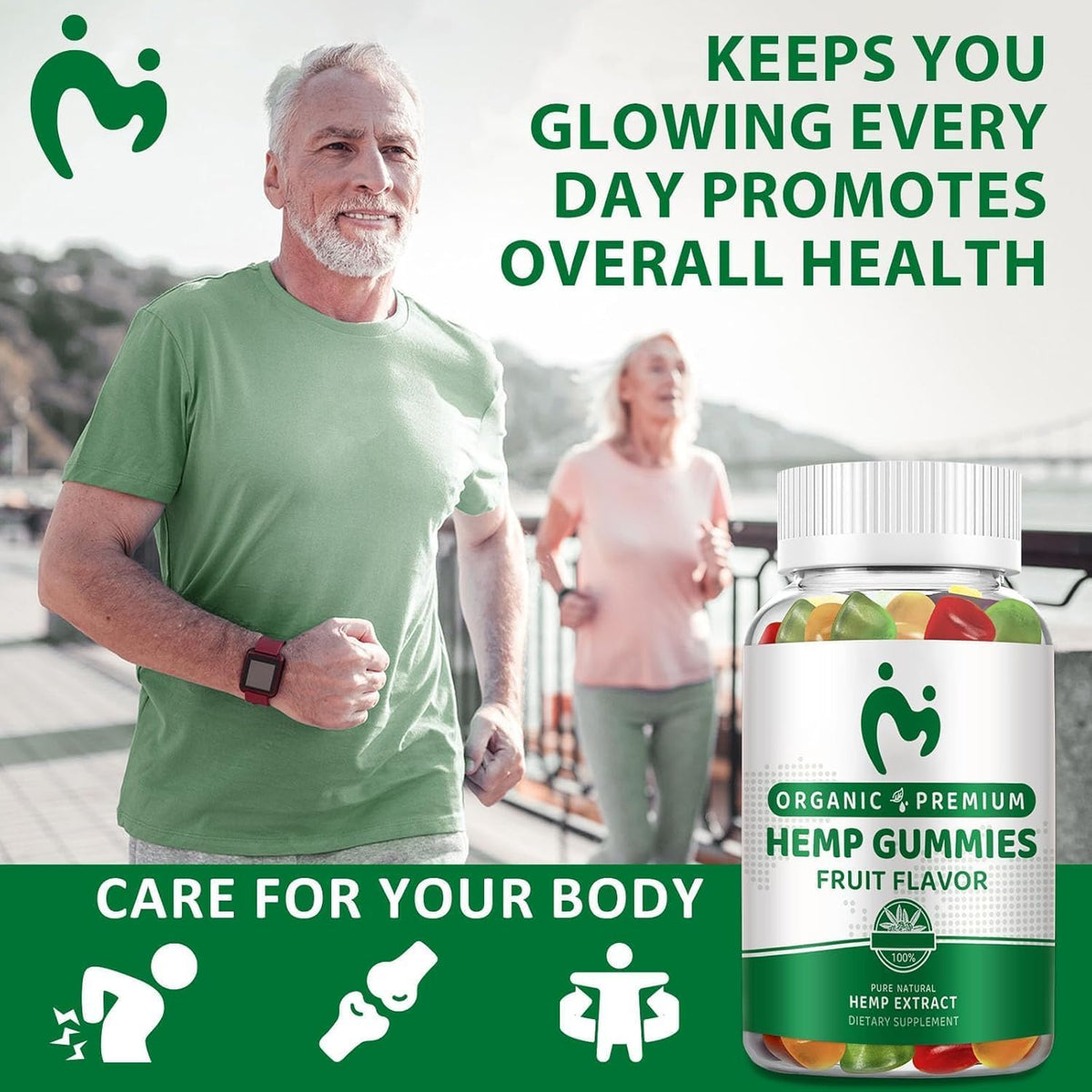 Hemp Gummies Extra Strength Vegan Low Sugar 3 Pack X9504