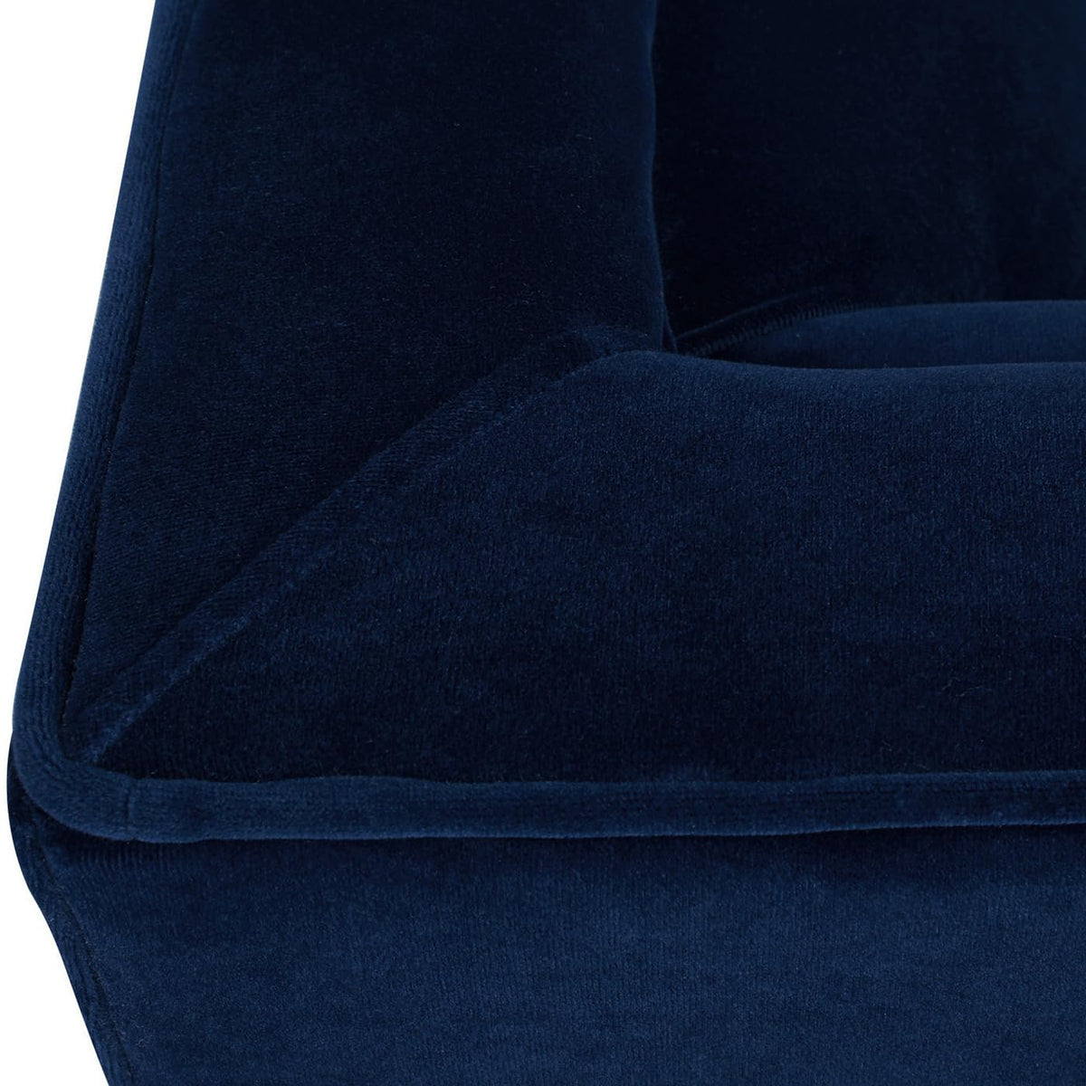 Navy Blue Velvet Tufted Sofa N185325