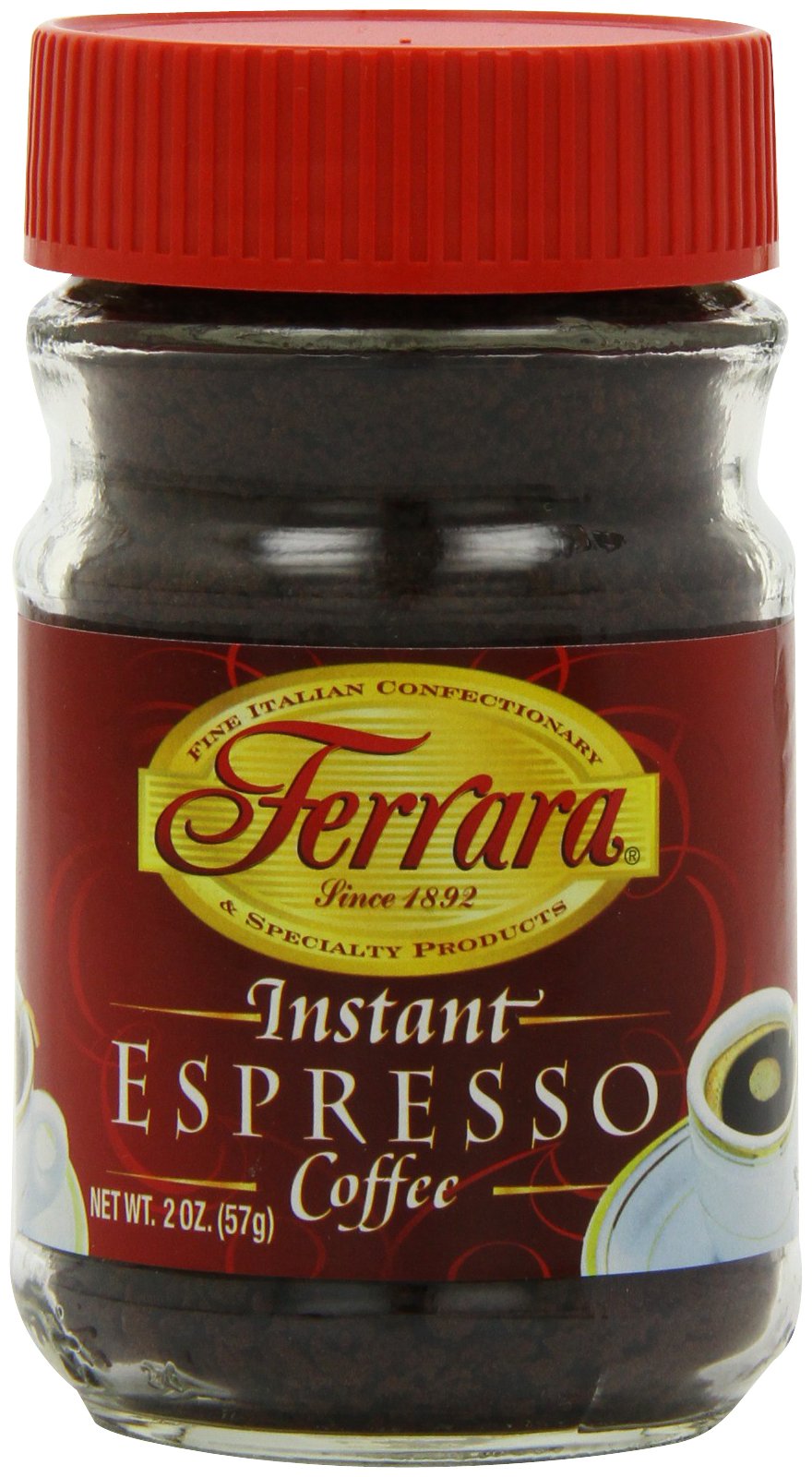 Instant Espresso Coffee 2 oz Glass Jars Pack of 6 J985