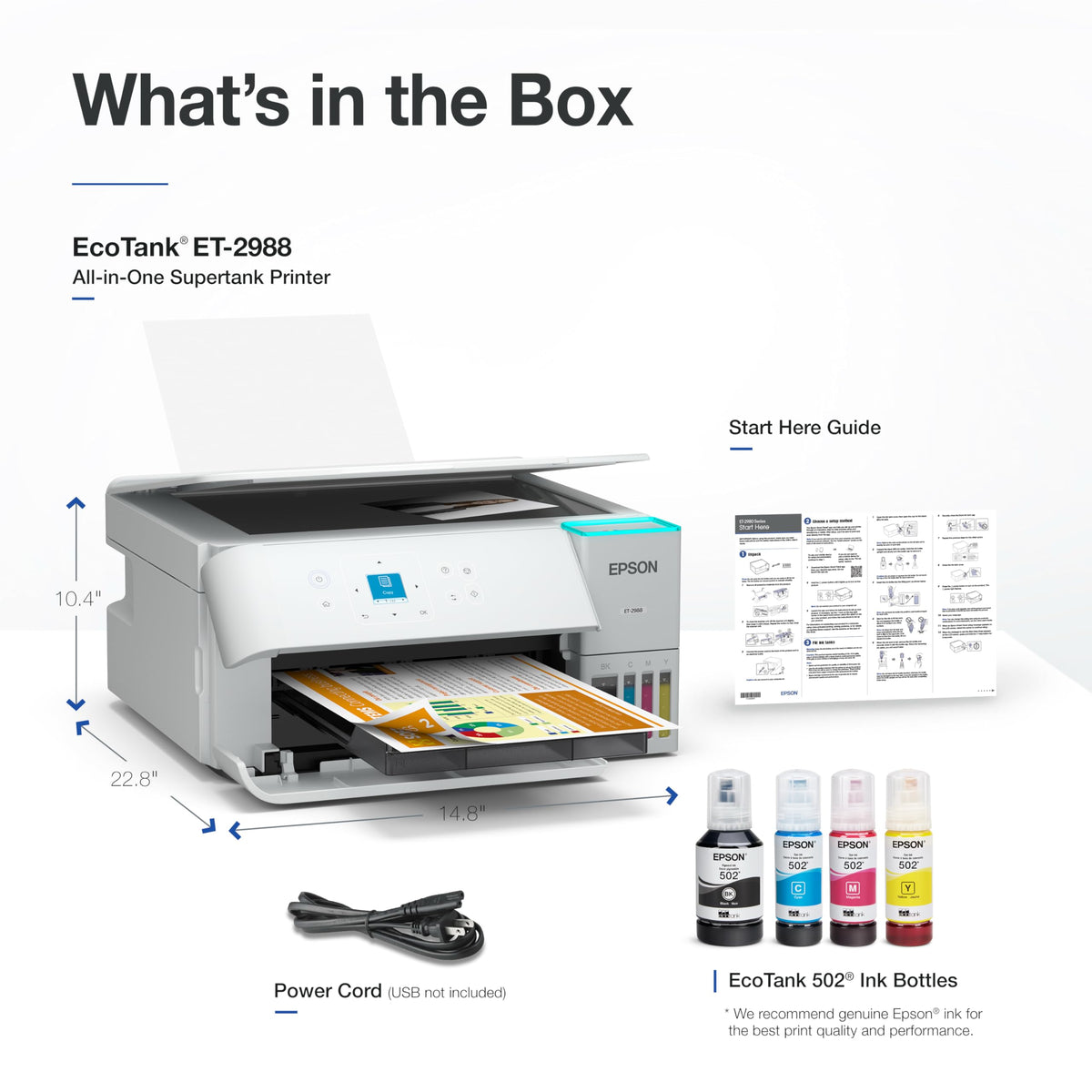 Wireless All-in-One Color Supertank Printer H235