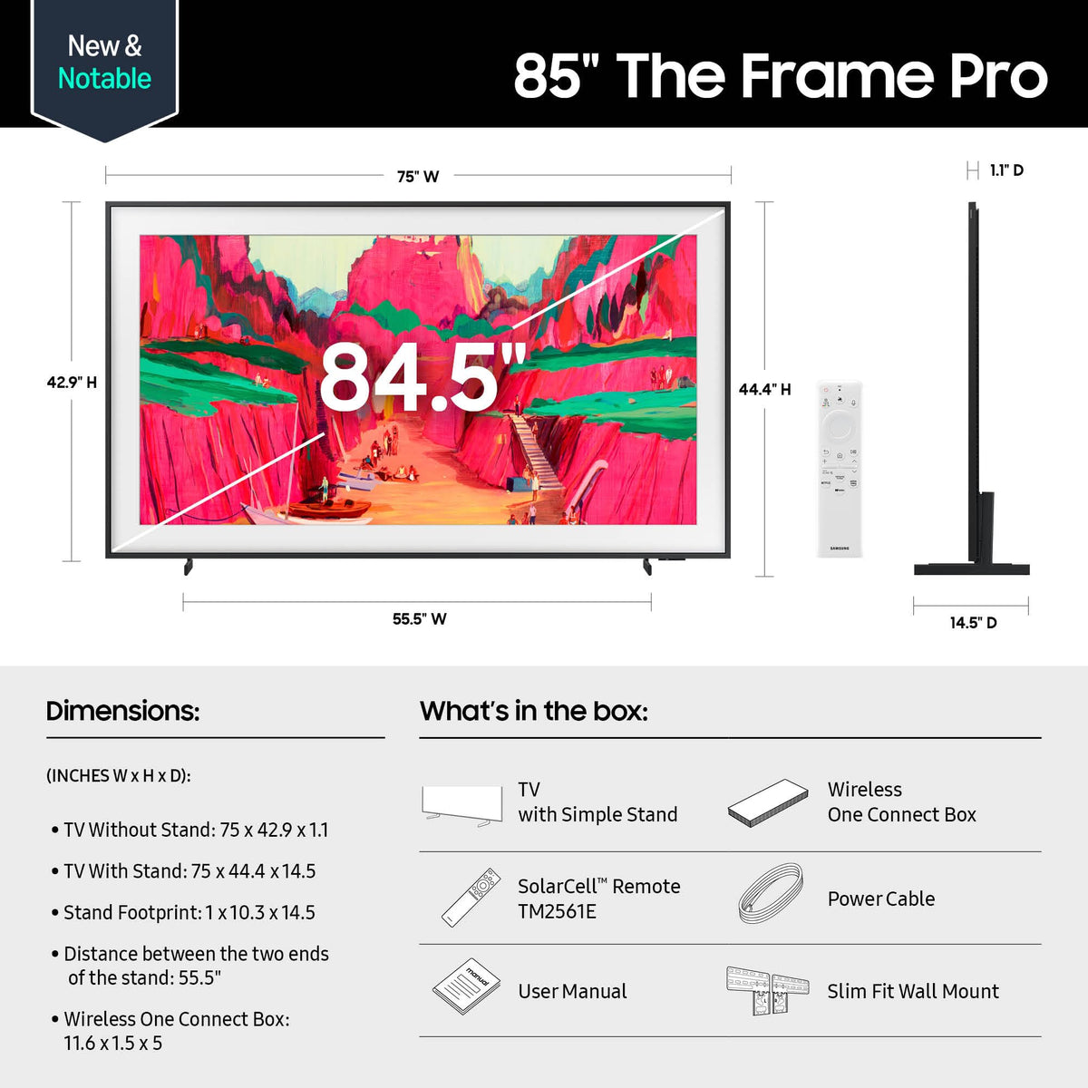 85-Inch 4K Neo QLED Mini LED Smart TV U3054