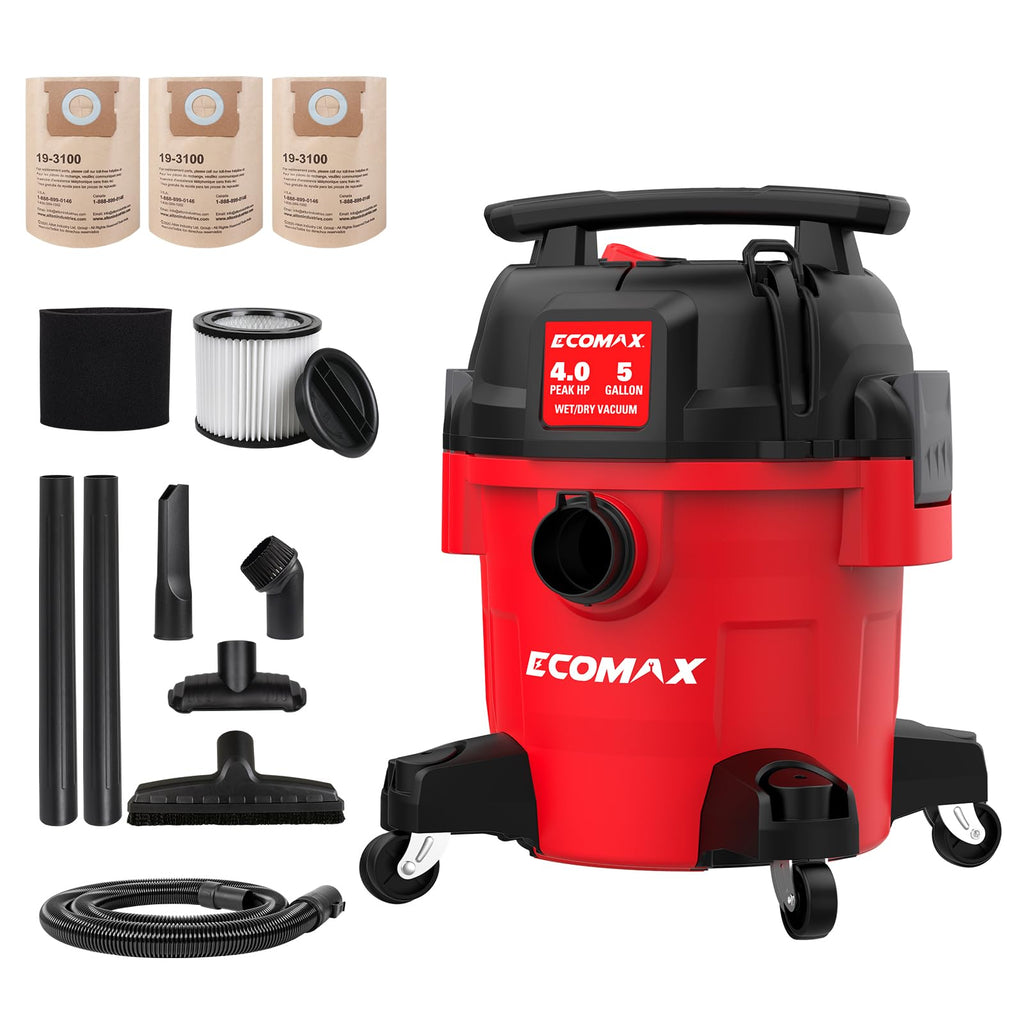 Ultra Quiet Wet and Dry 5 Gallon 4 HP Shop Vacuum L347