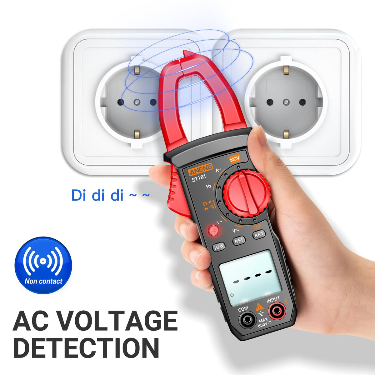 Digital Clamp Meter Multimeter Tester 4000 Count I175