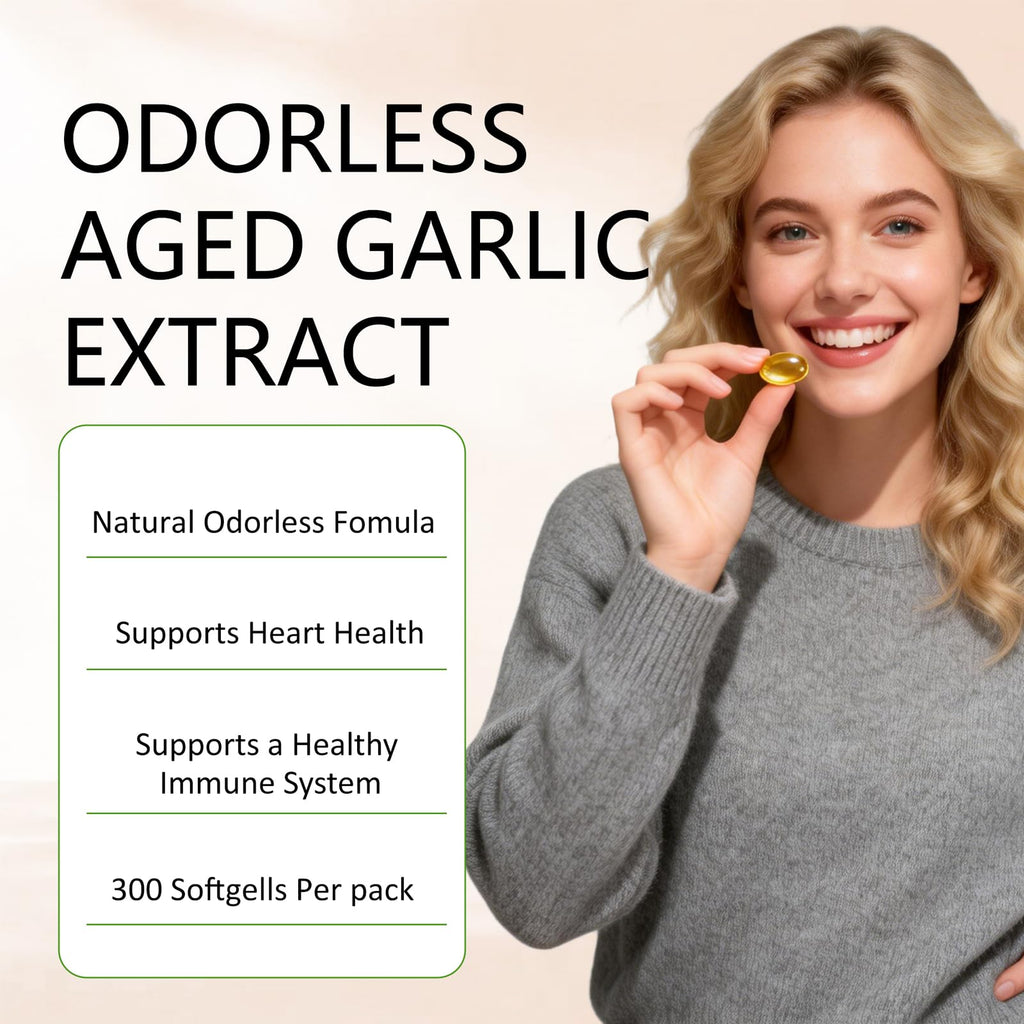 Odorless Garlic Extract 300 Softgels J285