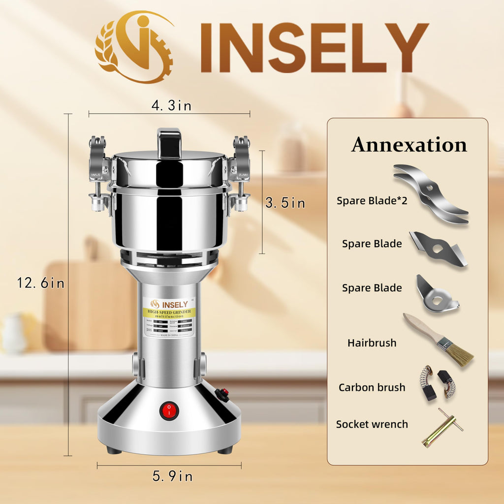 150g Electric Stainless Steel Grain Mill S359039