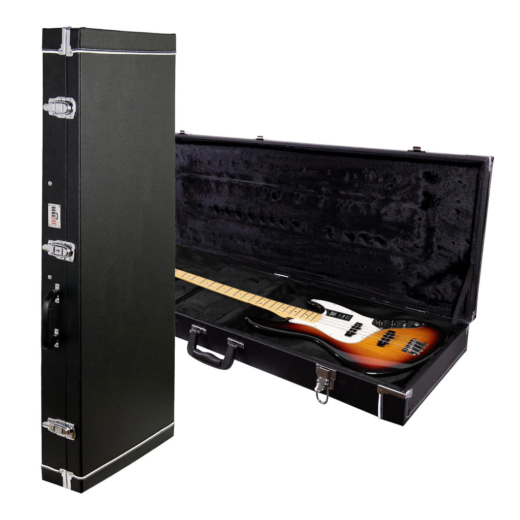Black Bass Guitar Hard Case with Lock and Key J688598