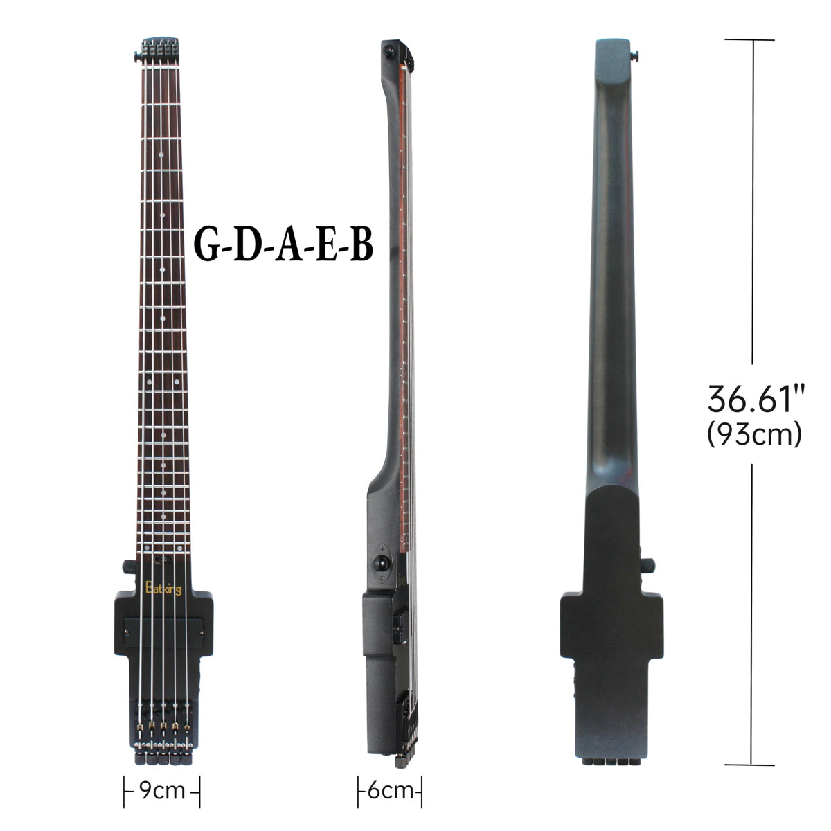 5 Strings Electric Headless Bass Guitar U202754