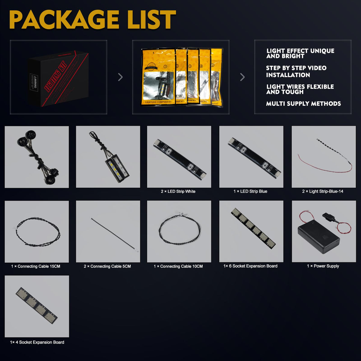 LED Light Kit for Building Set Y121
