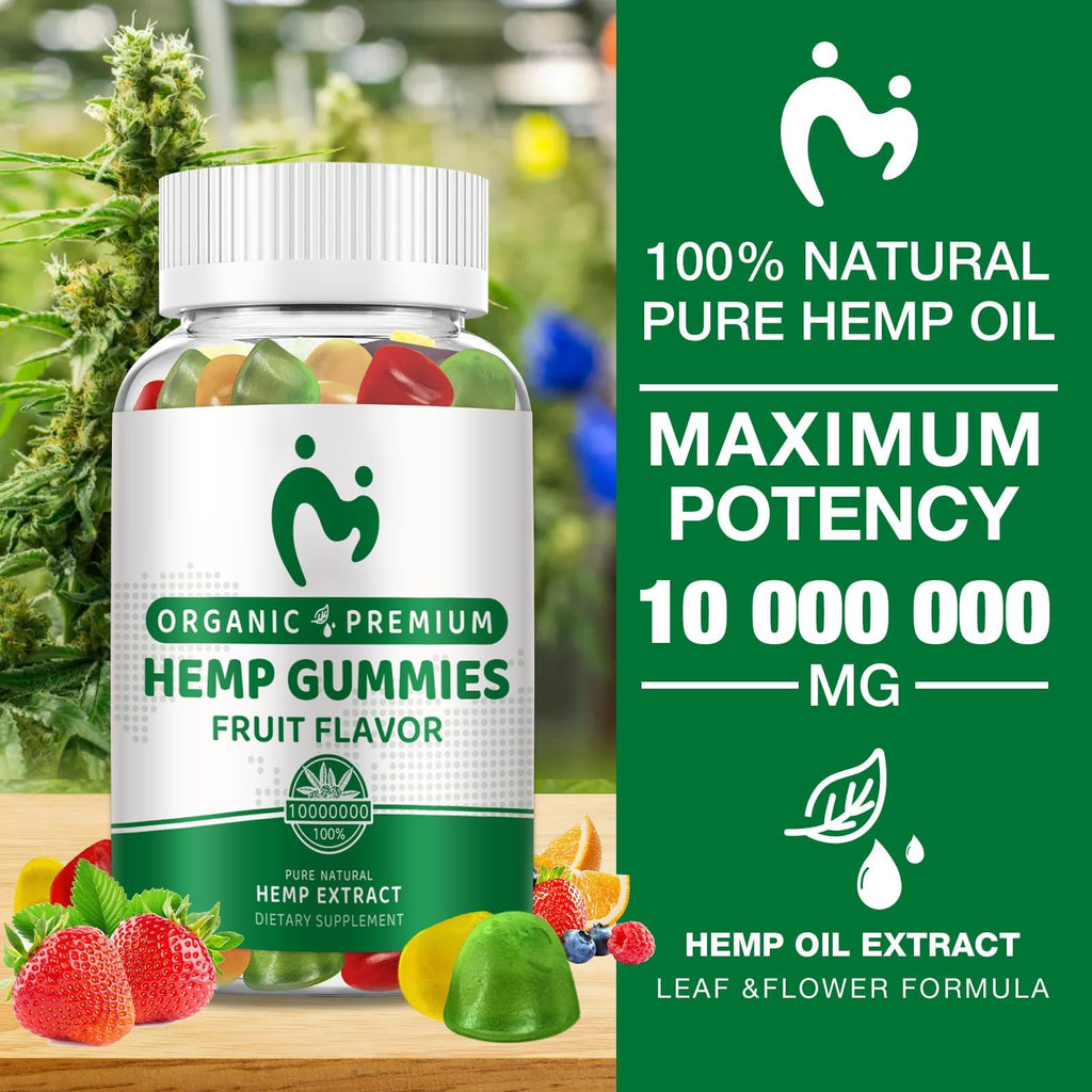 Hemp Gummies Extra Strength Vegan Low Sugar 3 Pack X9504
