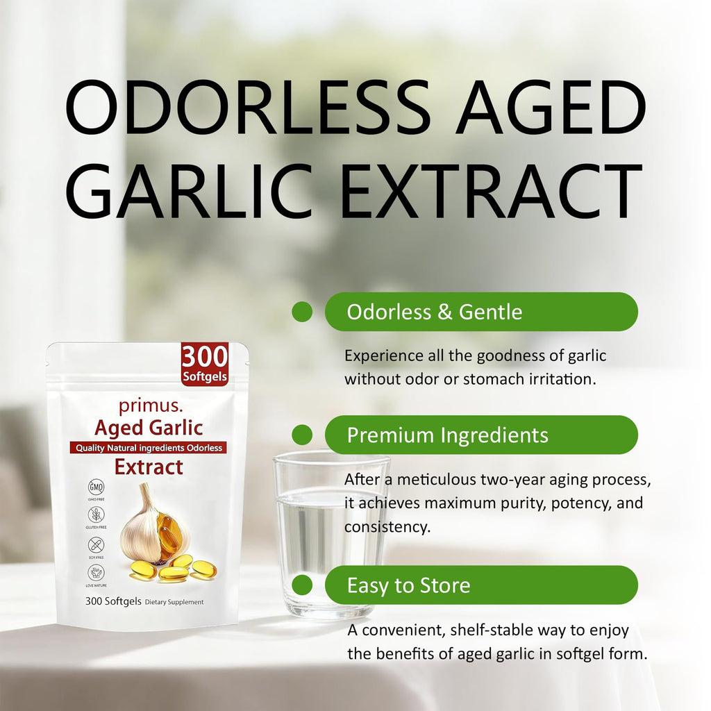 Odorless Garlic Extract 300 Softgels J285