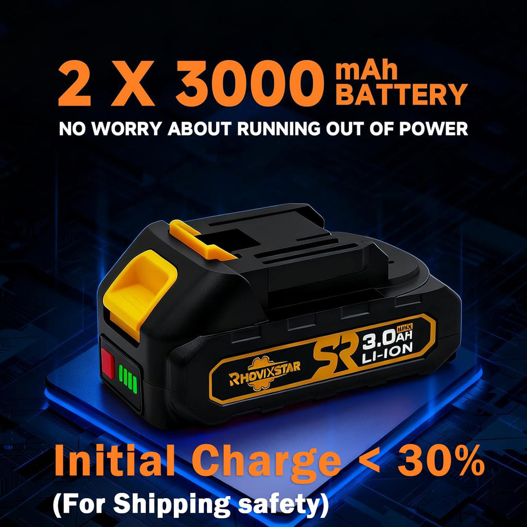 Cordless 20V Power Drill 3/8-Inch Keyless Chuck I77439
