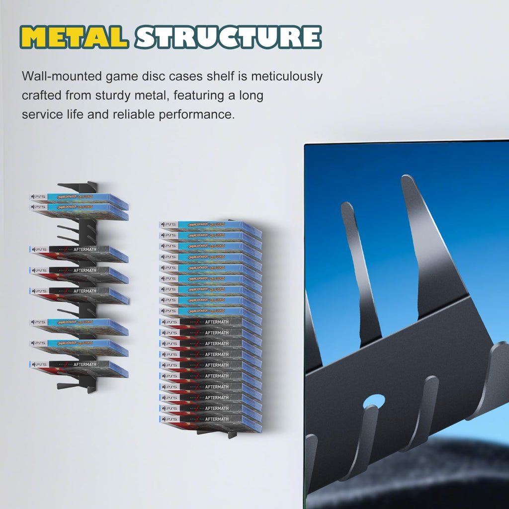 4 Pack Wall Mount DVD Storage Shelf R130500