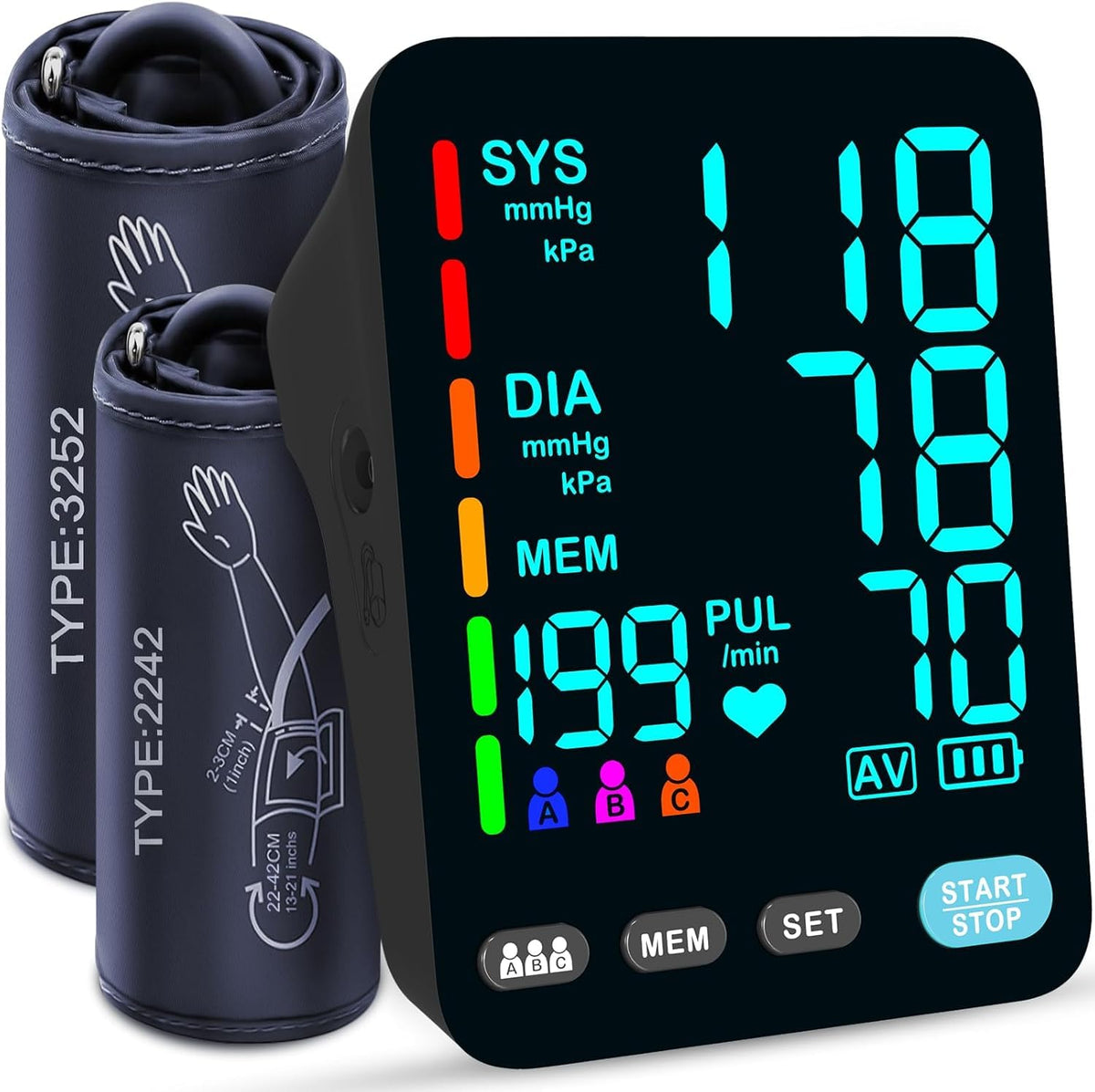 Automatic Upper Arm Blood Pressure Monitor, Black J19636