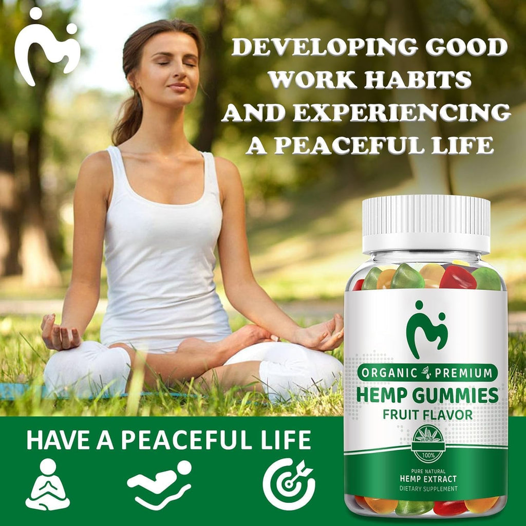 Hemp Gummies Extra Strength Vegan Low Sugar 3 Pack X9504