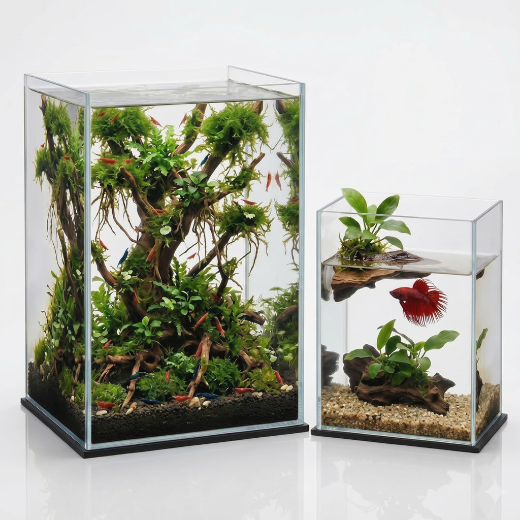 2 Pack Rimless Glass Aquarium Set H889209
