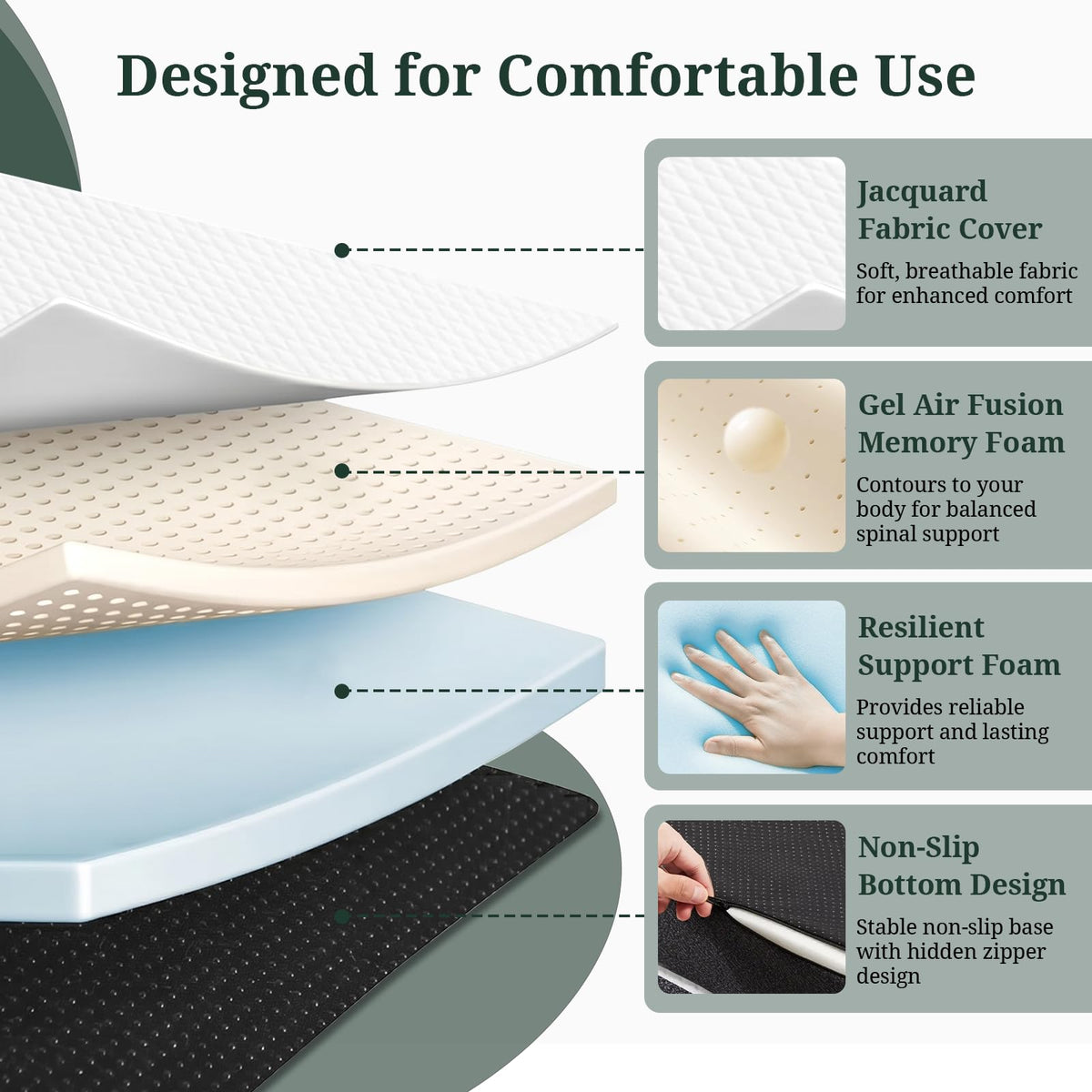 3 Inch Twin Tri-Fold Memory Foam Mattress G72683