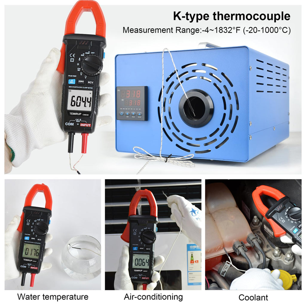 6000 Counts 600A TRMS Digital Clamp Meter A620