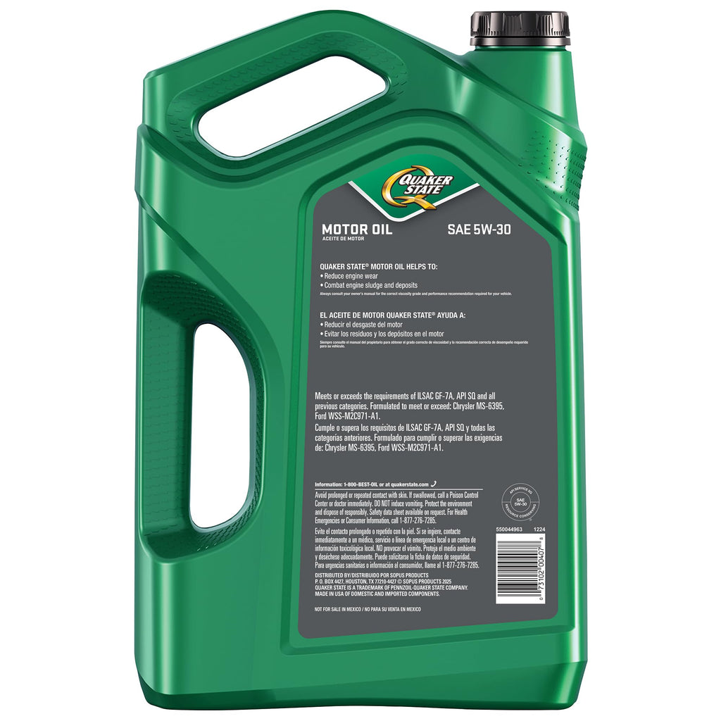 5W-30 Motor Oil 5 Quart 3 Pack S47790