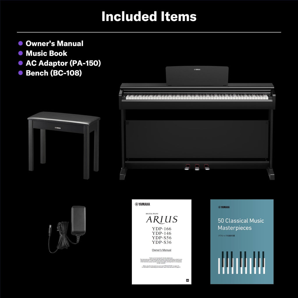 88-Key Weighted Digital Piano Keyboard with Bench G121