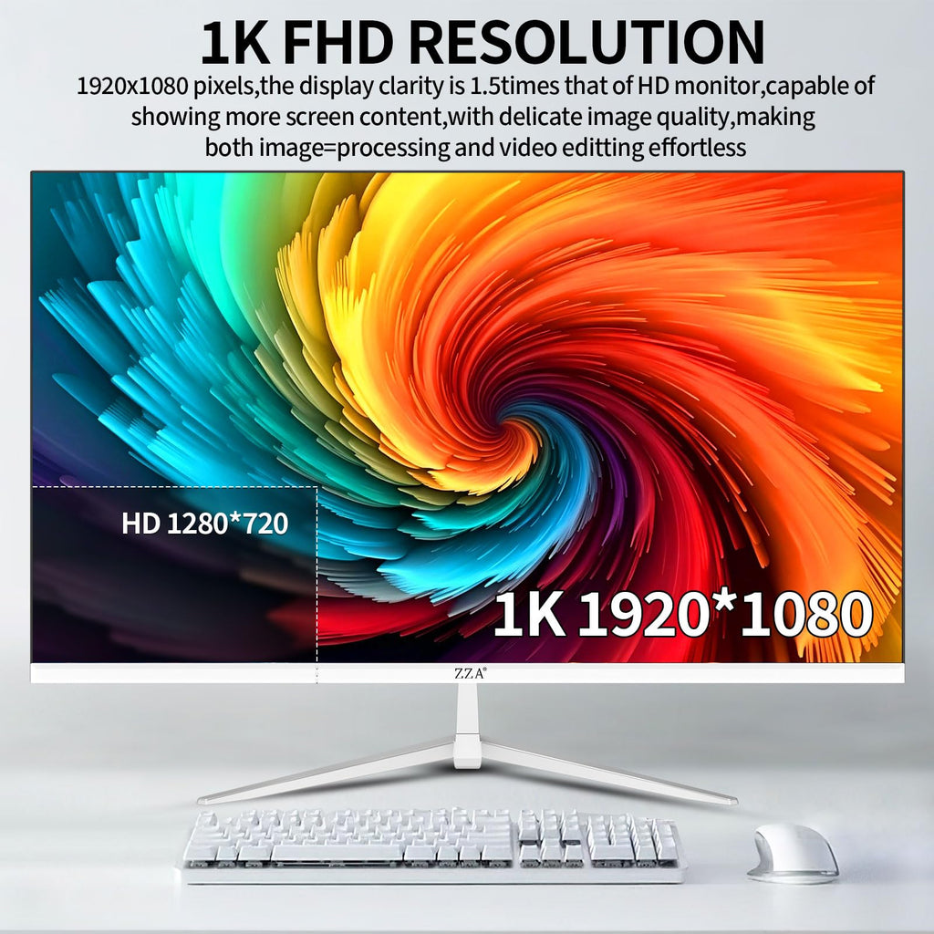 32 Inch Flat Computer Monitor 60Hz FHD 1080p VA White Q34633