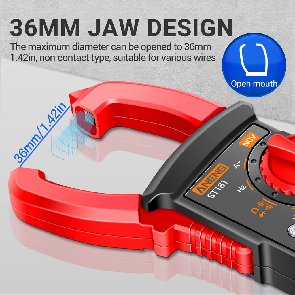Digital Clamp Meter Multimeter Tester 4000 Count I175