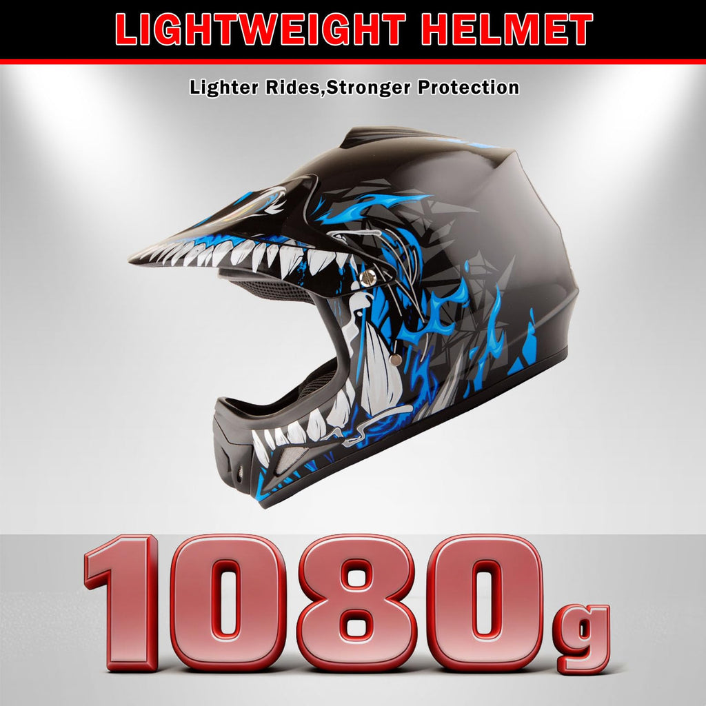 Kids Motocross Helmet with Goggles and Gloves G135