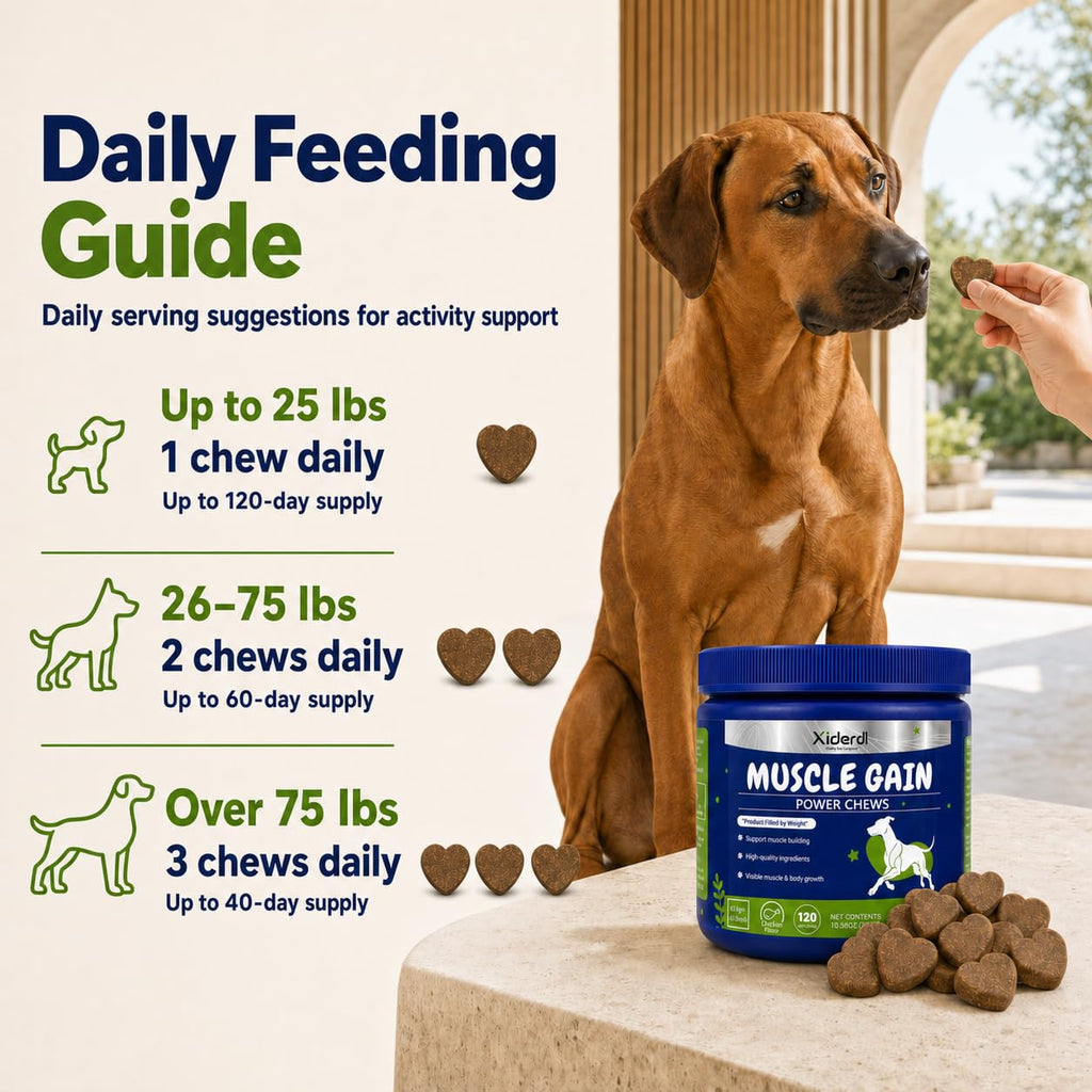 High Protein Muscle Support Soft Chews for Dogs, 120 Count D67986