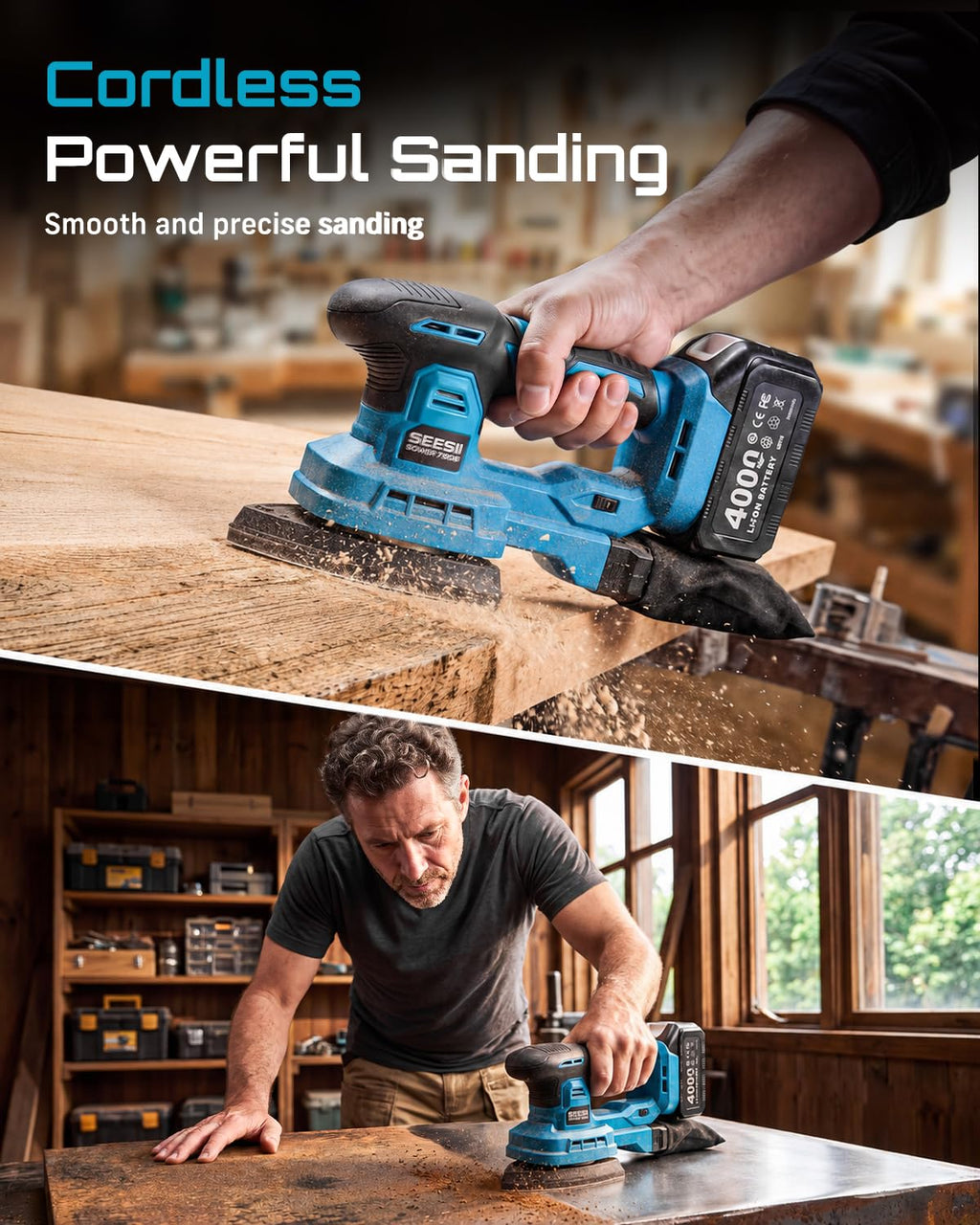 6 Speed Cordless Random Orbit Sander O3503