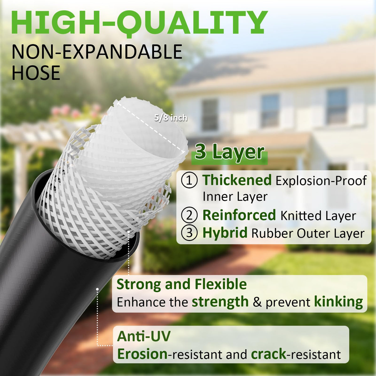 Garden Hose 5 ft x 5/8 in Y449195