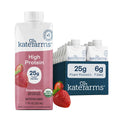 Organic High Protein Strawberry Shake, 25g Protein, 12 Pack W259744