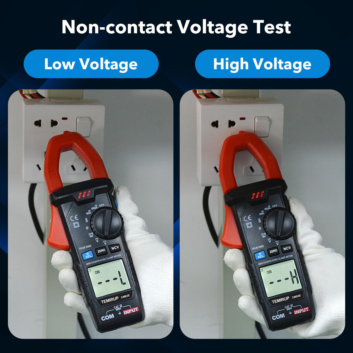 6000 Counts 600A TRMS Digital Clamp Meter A620