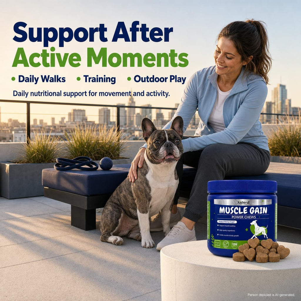 High Protein Muscle Support Soft Chews for Dogs, 120 Count D67986