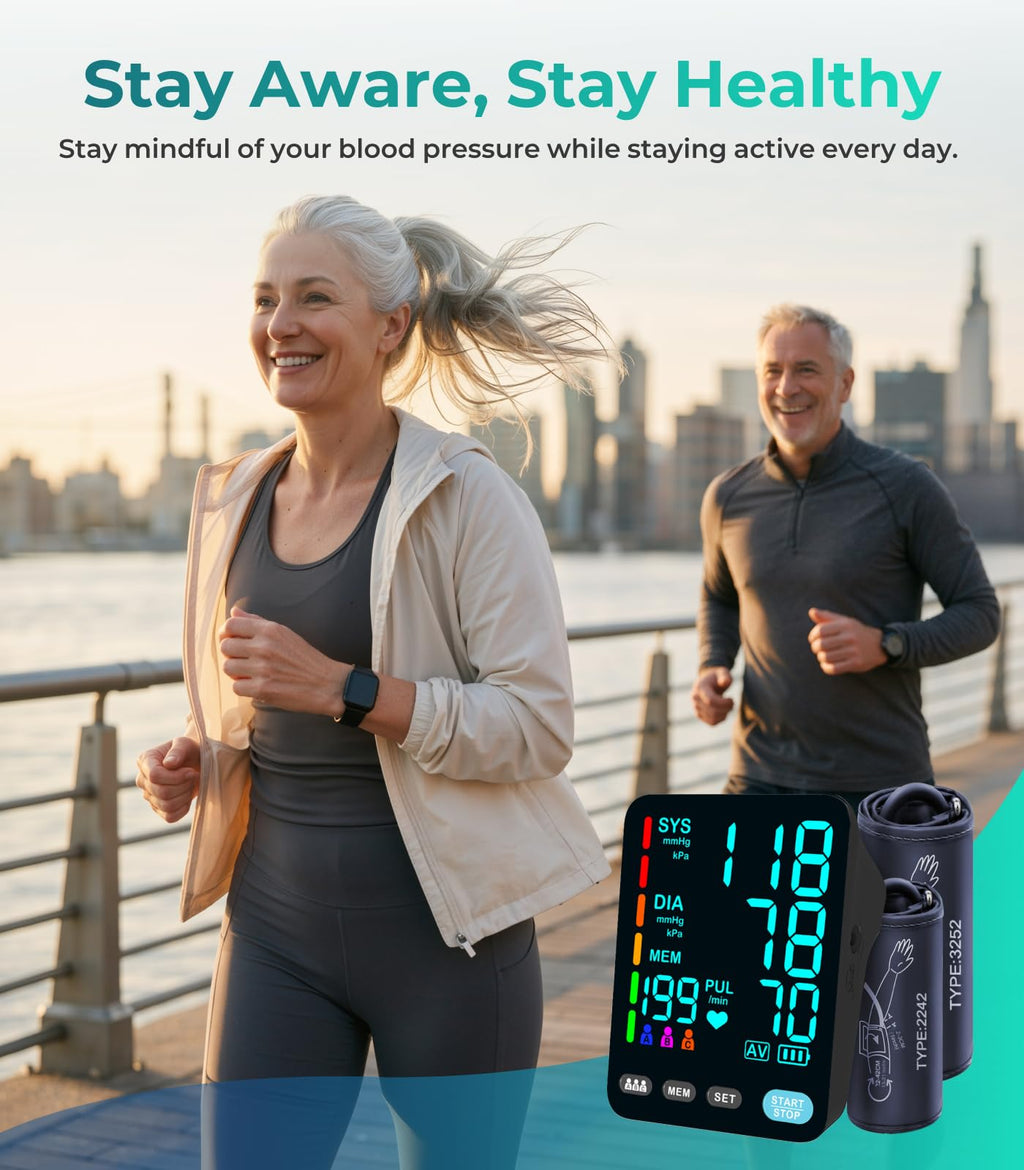 Automatic Upper Arm Blood Pressure Monitor, Black J19636