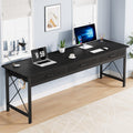 78.7 inch Black Computer Desk with 3 Drawers M6577