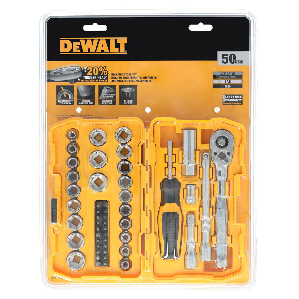 Mechanics Tool Set, 3/8" Drive, 50 Piece B949
