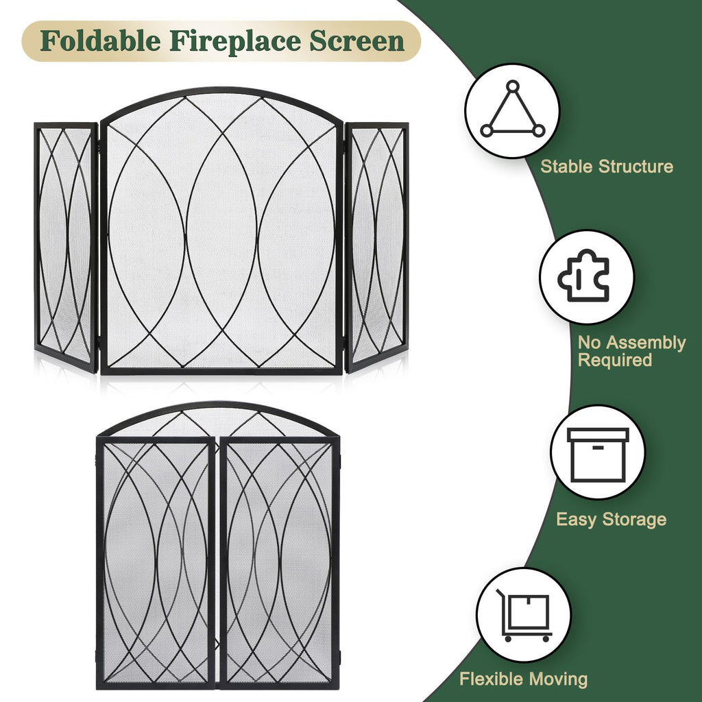 Wrought Iron Fireplace Screen Z464